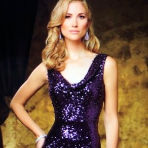 Celebrity David Tutera DT11611 Cowl Neckline Dress